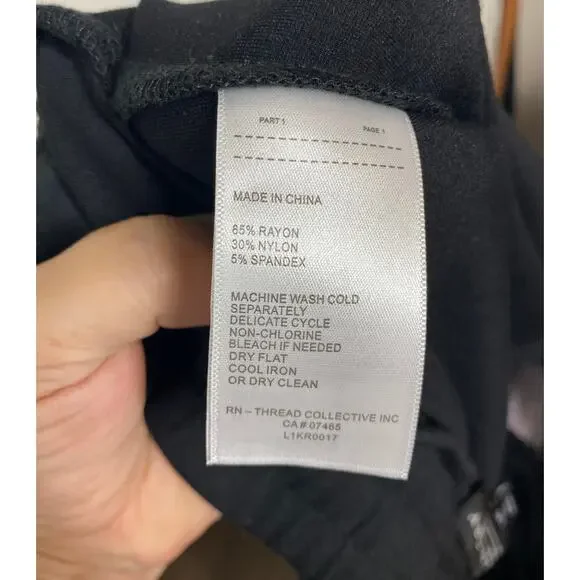 Laundry by Shelli Segal Black Ponte Knit Elastic Waist Pants Size Large - Picture 5 of 10